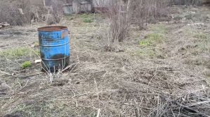 Начал уборку на старом участке