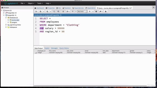 JobReady - 008 - Filter Data Using the WHERE Clause + AND & OR