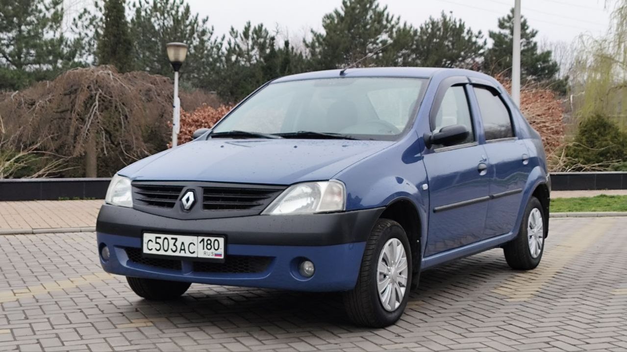 Renault Logan 1.4 MT 2006 темно-синий 233.500 км