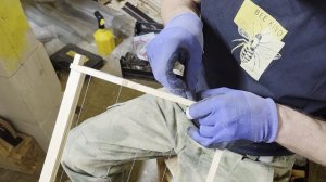 Армирование рамок леской (узлы)