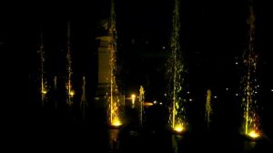 Свето-музыкальный фонтан "Высоцкий" в Гороховце