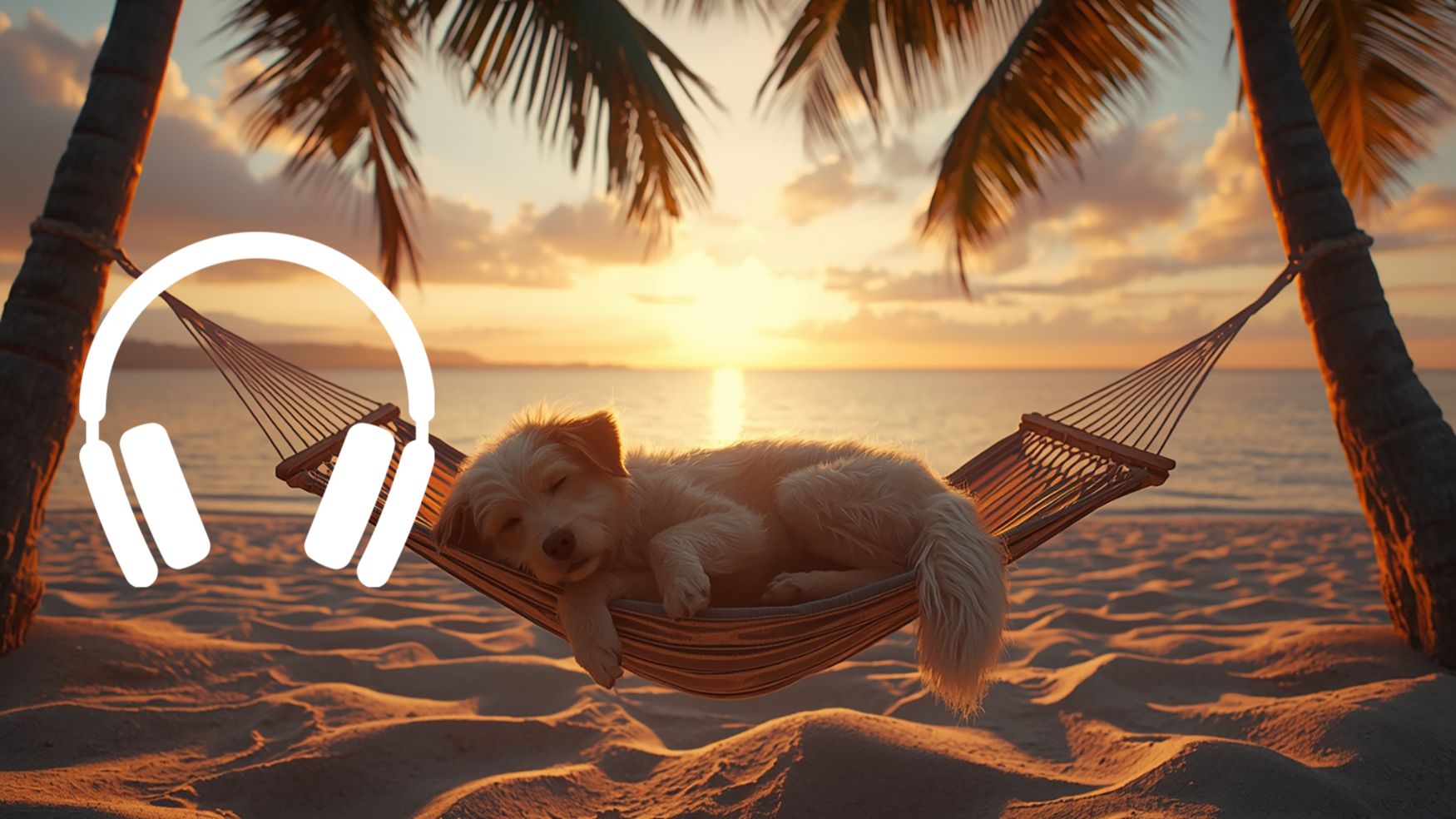 lo-fi джаз море 3 часа • собака в гамаке закат • фоновая музыка для отдыха 🌅