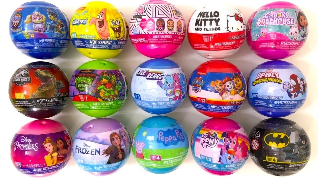 🍭 ASMR: Mashems, Fashems и Squishy Mystery Toys! Сюрпризы и звуки