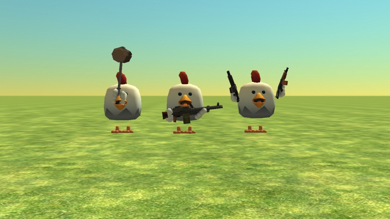 топ 5 самых лучших оружий в chicken gun