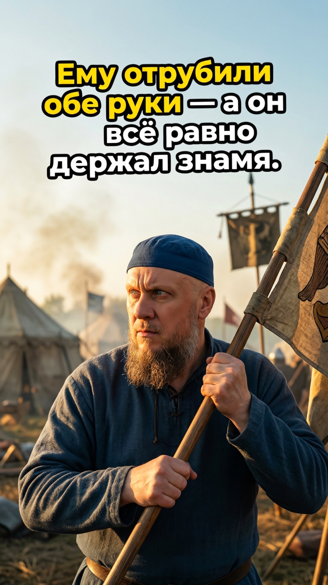 ЕМУ ОТРУБИЛИ ОБЕ РУКИ — А ОН ВСЁ РАВНО ДЕРЖАЛ ЗНАМЯ #апмрф #ислам #религия