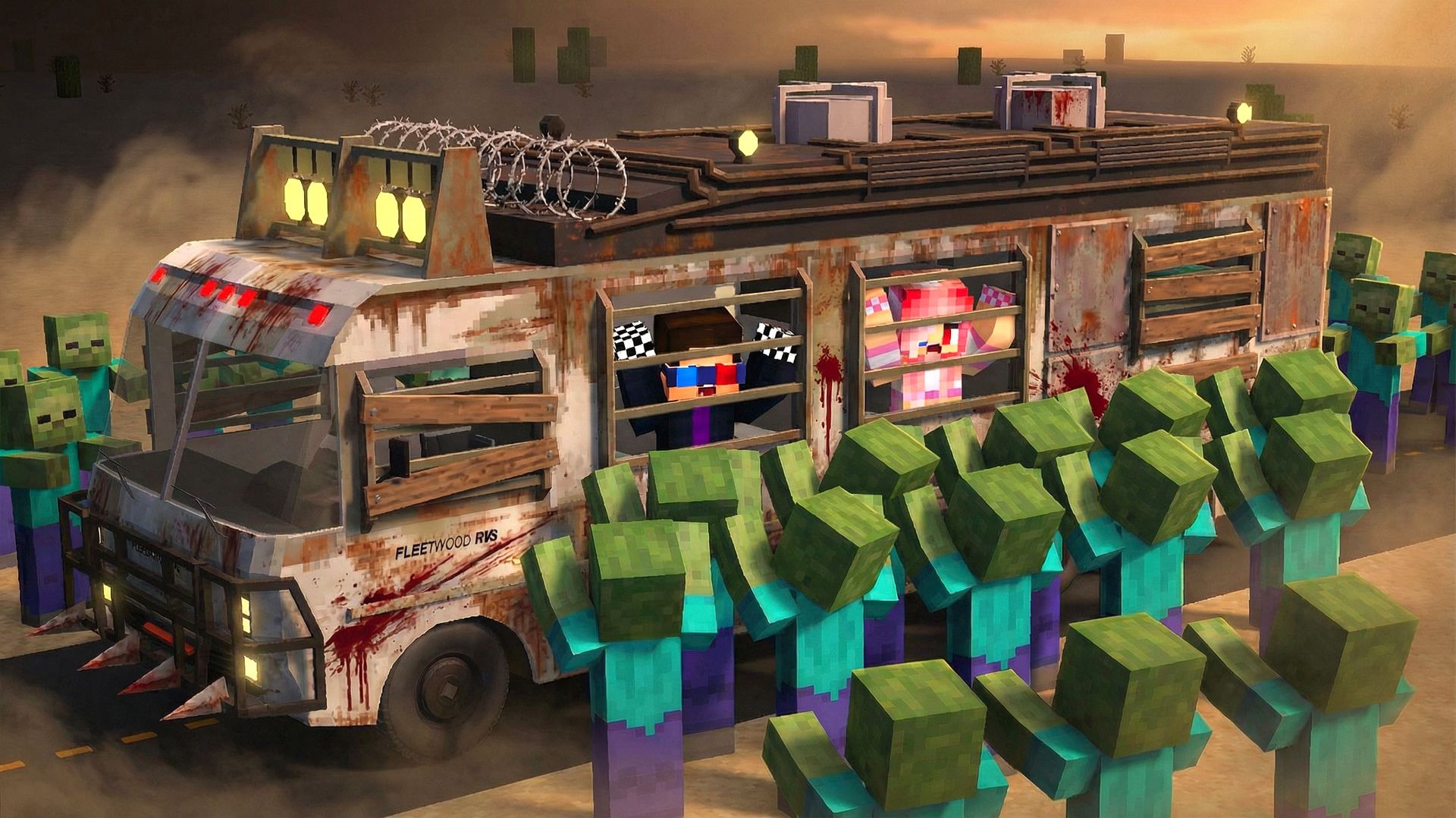 🚗ЗОМБИ АПОКАЛИПСИС В ДОМЕ НА КОЛЁСАХ В МАЙНКРАФТ! ШЕДИ МЕН MINECRAFT