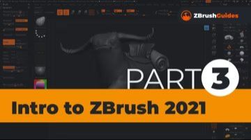 Знакомство с ZBrush 2021. Часть 3