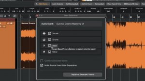 Stem Separation MultiTrack Cubase 15 PRO