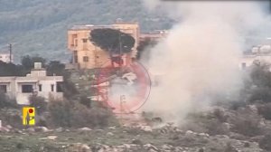 В Южном Ливане боец "Хезболлы" поразил израильский танк Merkava из ПТРК