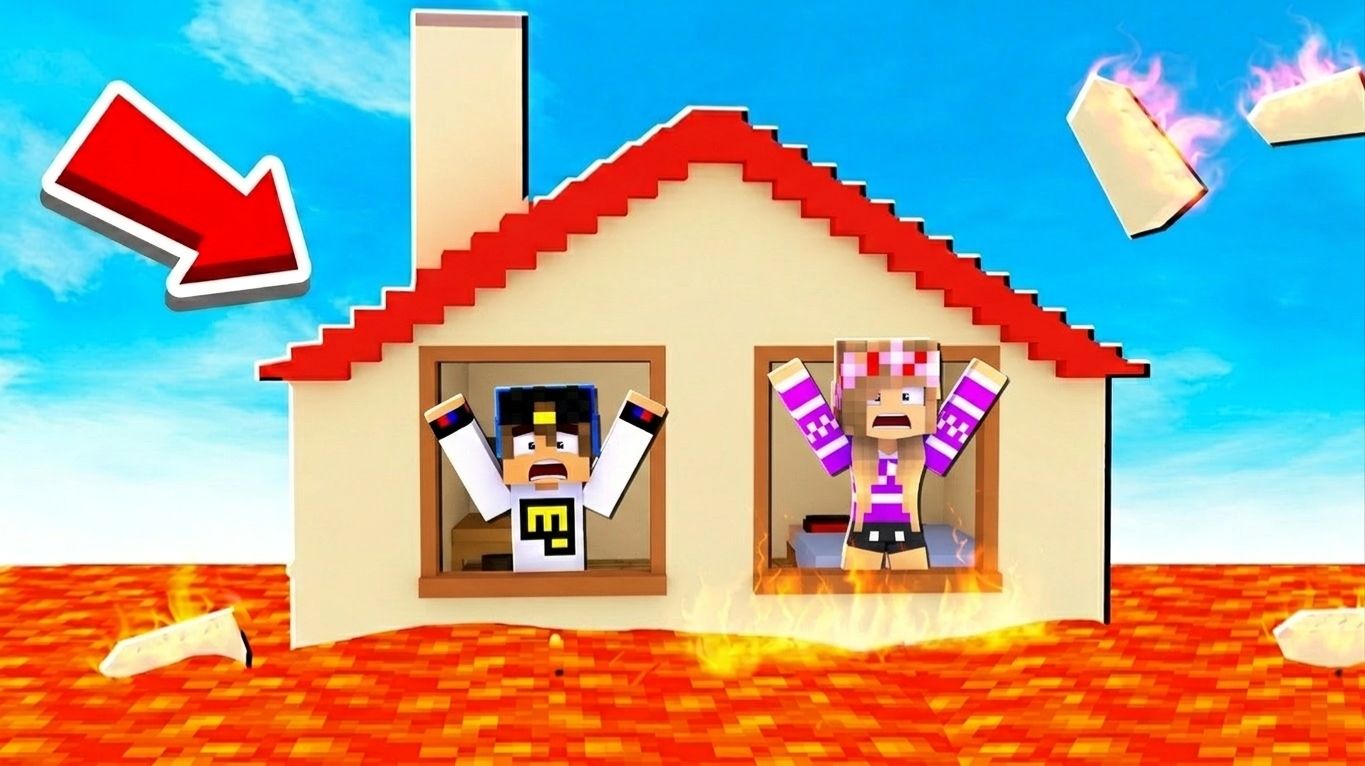 МОЙ ДРОН снял ПОЛ ЭТО ЛАВА в МАЙНКРАФТ НУБ И ПРО ЭВОЛЮЦИЯ ВИДЕО MINECRAFT Евгенбро