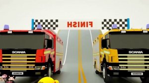 Учим цвета с помощью полосы препятствий в виде монстр-трака — учимся цветам, собирая колеса