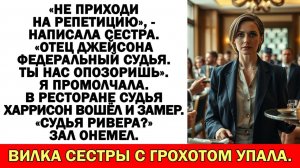 Истории из жизни| Отец жениха — федеральный судья — сказала сестра |Аудио рассказы|Жизненные истории