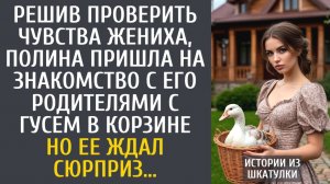 Истории из жизни: решив проверить чувства жениха, Полина пришла на знакомство с родителями с гусем…