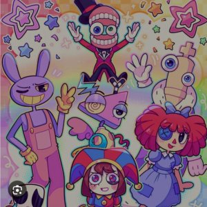 рисую рисунок удивительный цифровой цирк часть два!!!