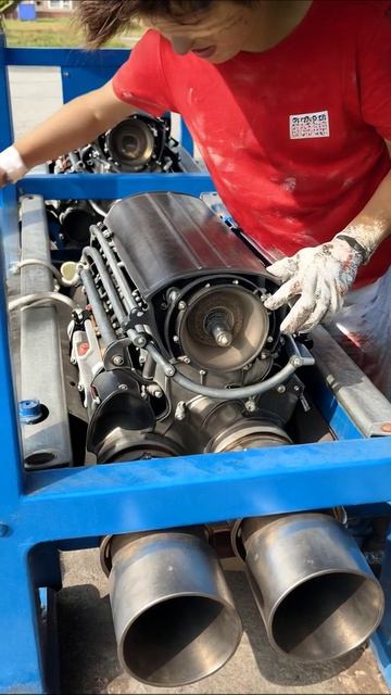 Мощные двигатели: технологии и инжиниринг #двигатели #технологии #инжиниринг