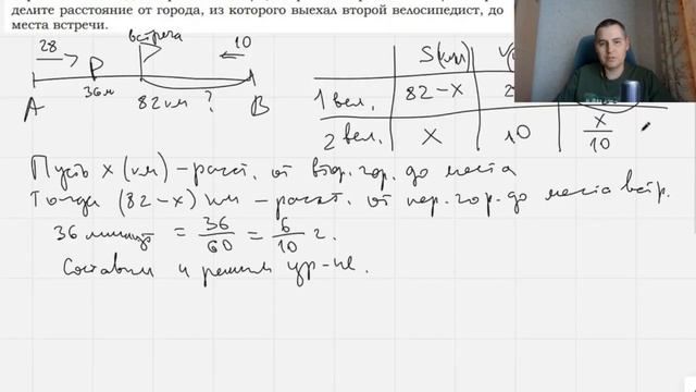 Задачи на движение из №21 ОГЭ по математике