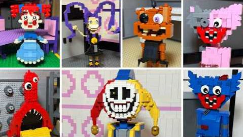 Все ПЕРСОНАЖИ LEGO POPPY PLAYTIME 5. Прототип и Лили любят заплетать косички!