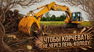 Брёвнышко к брёвнышку: захват-корчеватель «Профессионал» справится с любой задачей