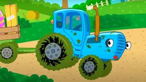 Синий трактор песенки для детей - Свинка Пеппа мультик - Три кота мультфильм