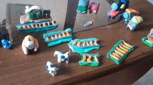 Моя первая железная дорога из пластилина! в честь 8-ми подписчиков