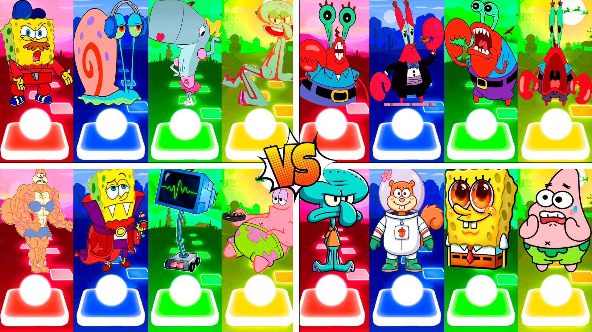 Coffin Dance Губка Боб Мегамикс ⭐️ Tiles Hop №61-64 - Мультик про Губку Боба МУЛЬТФИЛЬМЫ Спанч Боб