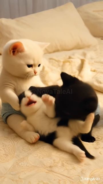 Черный и белый котики 
#котики #драма #мультик