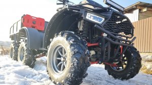 Самодельный квадроцикл 6*6.
