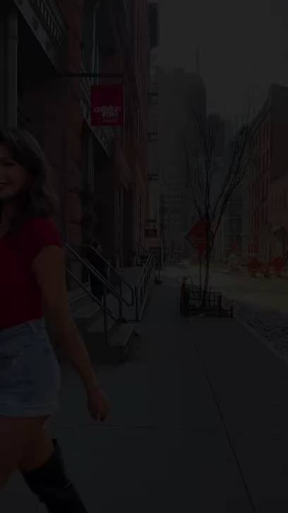 Красивая девушка в стиле уличной моды.