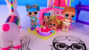 Мультики залипалки для детей про кукол ЛОЛ. Учимся рисованию с волшебным маркером!