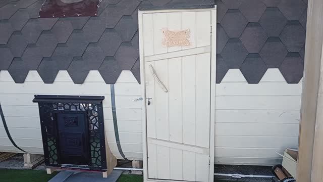 Баня бочка (переделка). #обзор#бани бочки #печь для бани бочки.