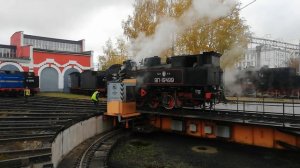 Паровоз 9П в депо Москвы ч.1