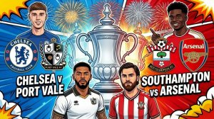 Челси — Порт Вейл / Саутгемптон — Арсенал Футбол. Англия Кубок. 1/4 финала  Прямая трансляция