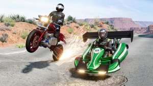 BeamNG Drive - Эти выбоины просто ОГРОМНЫЕ! / Машины против выбоин