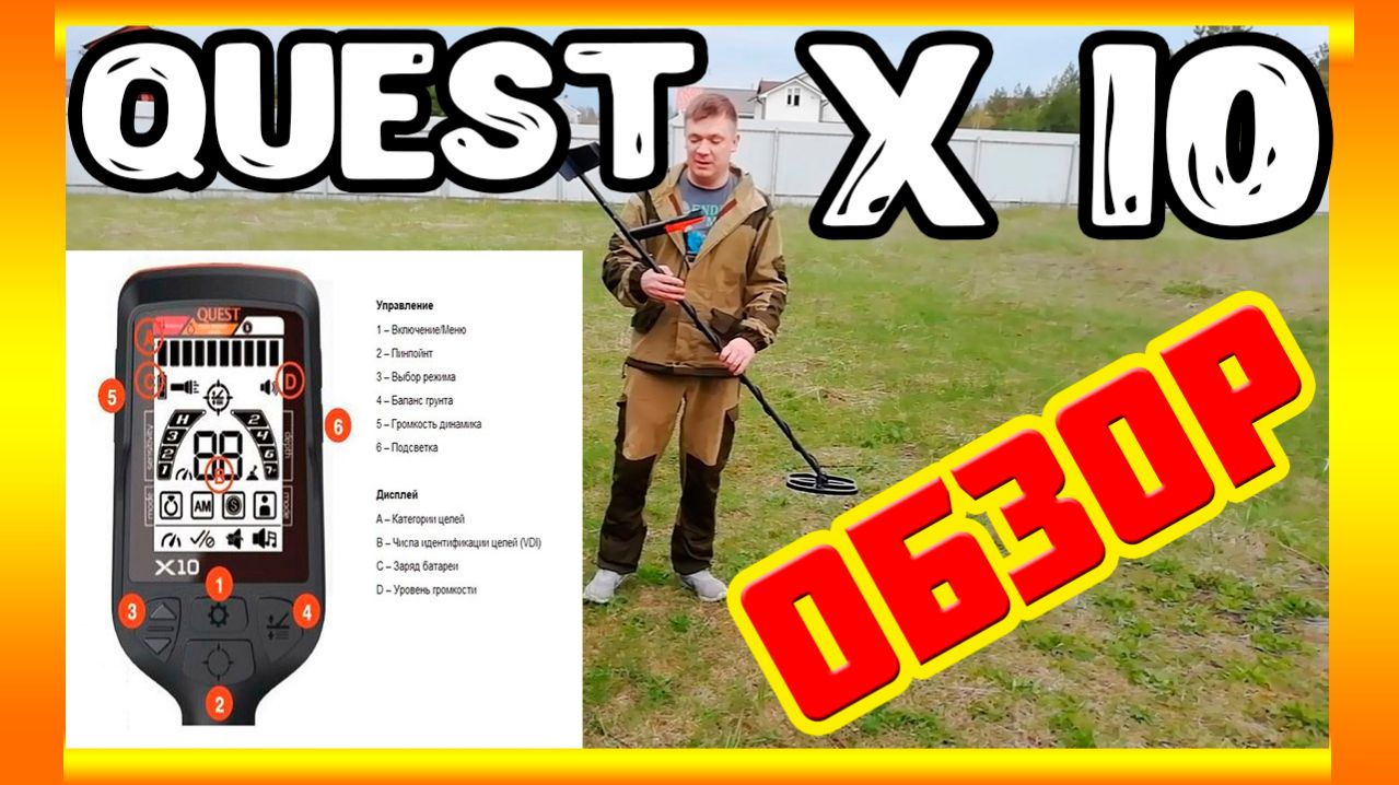 Обзор металлоискателя QYEST X10