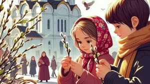 Праздник вербы! С вербным воскресеньем. Красивая музыкальная открытка.