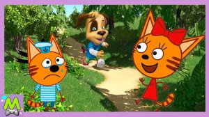 Три Кота против Барбоскиных.Кто Кого Догонит.Коржик и Дружок в Гонках Наперегонки