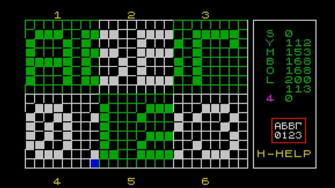 ZX Spectrum. Печать символов размером 6x8 пикселей