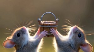 Один миг из жизни маленькой лесной деревни 🌿🐰✨