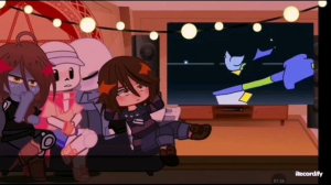 Реакция андертейл на [Санс против Джевила] 
Undertale reactionto sans vs Jevilc - Гача клуб