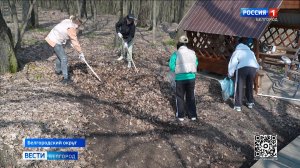 В Монастырском лесу прошел субботник