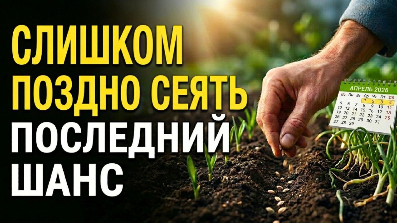 Успей посадить в начале апреля! Эти культуры УЖЕ поздно сеять (ПОСЛЕДНИЙ ШАНС)