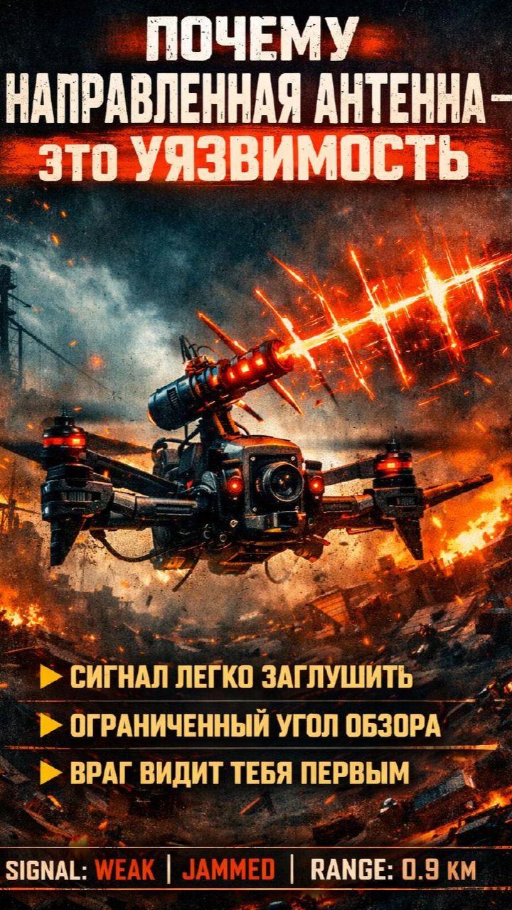 Чем уже луч антенны — тем выше риск потерять связь