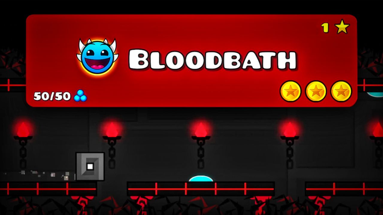 ОБЛЕГЧАЮ Bloodbath до сложности Easy в Geometry Dash