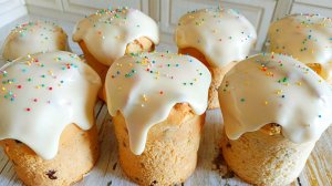 Рецепт Пасхальных Куличей с лучшей молочной глазурью! Вкусные куличи!