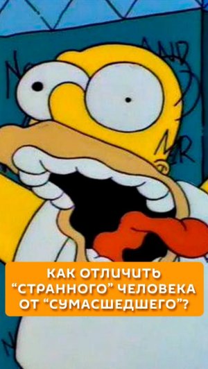 Как отличить «странного» человека от «сумасшедшего»?
