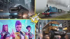 ПАРОВОЗИК ТОМАС И АВТОБУС ПОЖИРАТЕЛЬ: Битва против Охотников на Демонов 🚂 МУЛЬТИК МОНСТРЫ