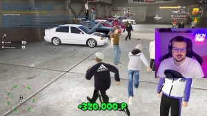 24 ЧАСА НА Б/У РЫНКЕ! Поднимаем от жигули до БМВ! GTA RADMIR RP АРОН