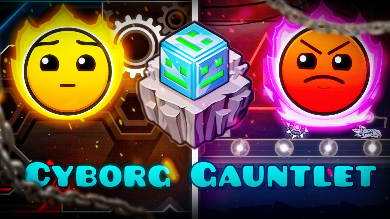 Прохожу ПЛОХОЙ ГАУНТЛЕТ Cyborg Gauntlet в Geometry Dash смотреть онлайн