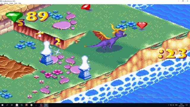 Spyro 2: Season of Flame 100% Part 1 GBA (Deutsch version)
