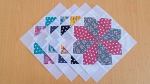 Самый простой цветочный блок в лоскутном шитье! Креативный способ применения обрезков